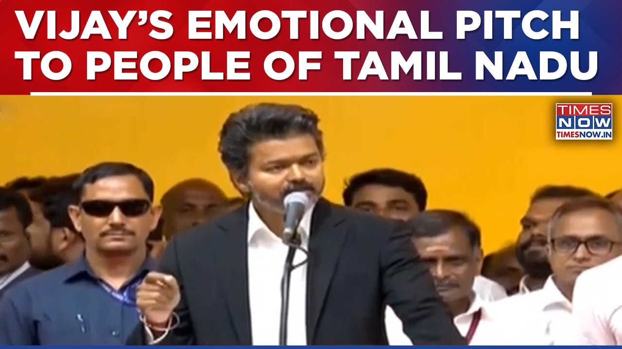 Vijay Takes Charge As Tamil Nadu Chief Minister; Delivers Emotional Address To Public | Full Speech