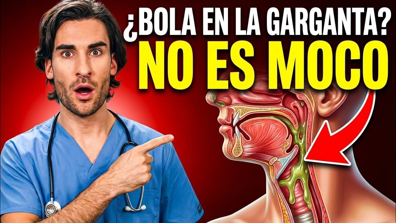 ¿Bola en la Garganta que NO Sale? No Es Moco… El Médico Revela la Verdad Oculta que Nadie Te Dice