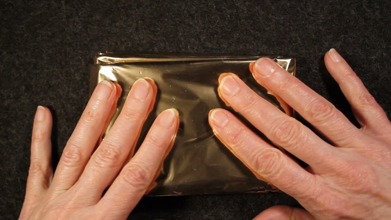 ASMR * crinkly plastic unwrapping * foil crinkle * no talking *