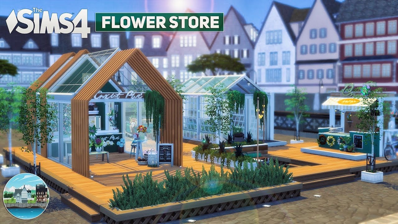 Цветочный рынок 🌼 Мечта Флориста || No CC | THE SIMS 4 / Симс 4