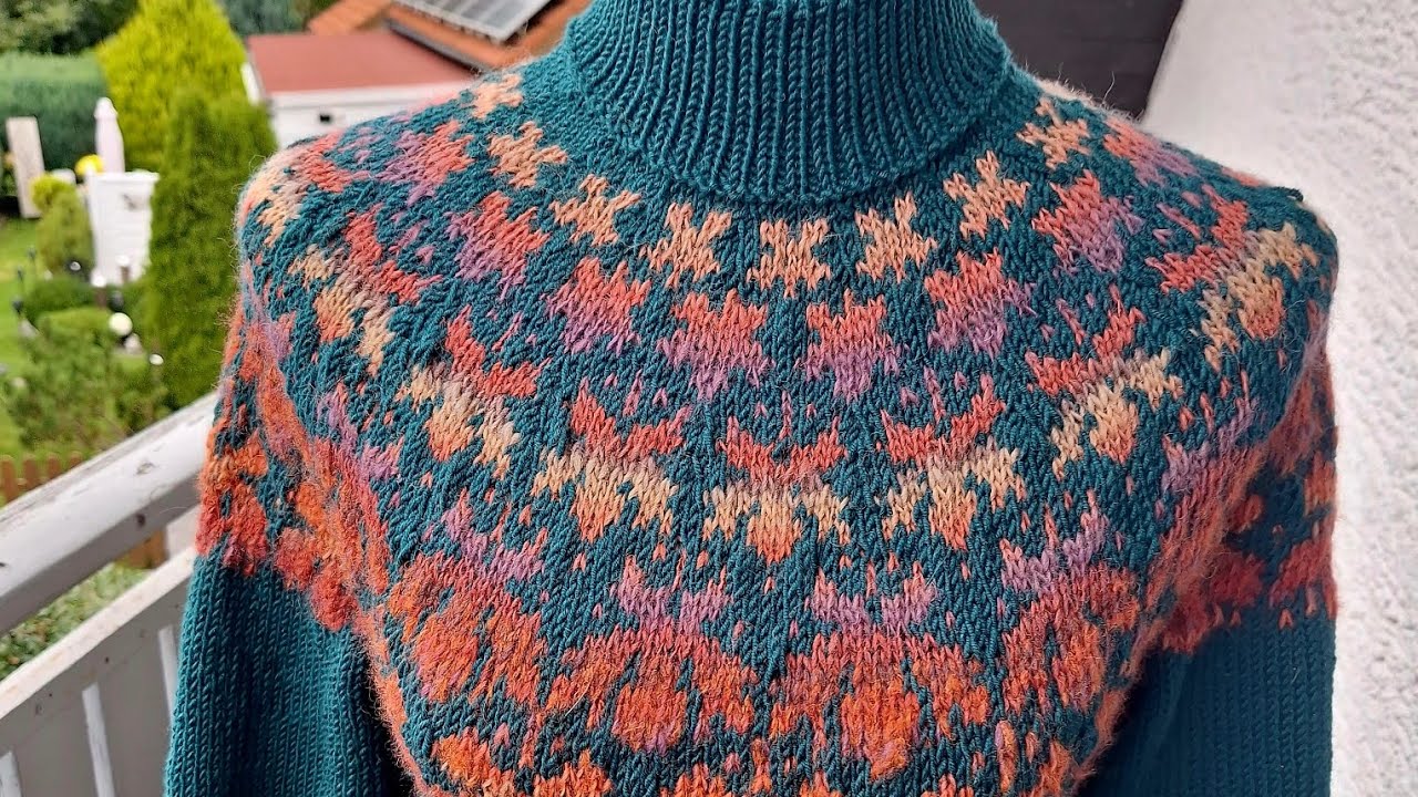 #stricken #pullover mit #jacquard 