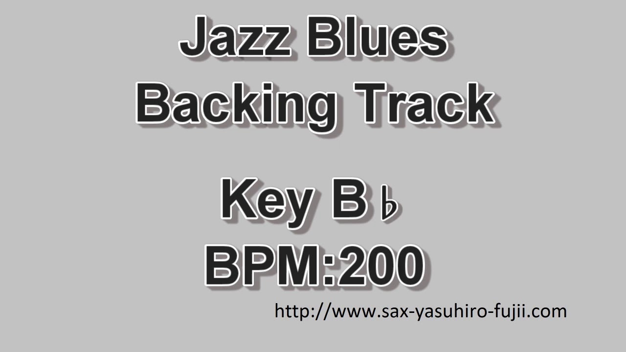 Jazz Blues - Key Bb - BPM 200 - Backing Track