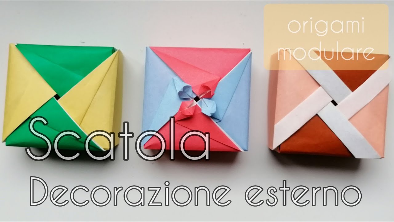 Origami scatola-decorazione all'esterno