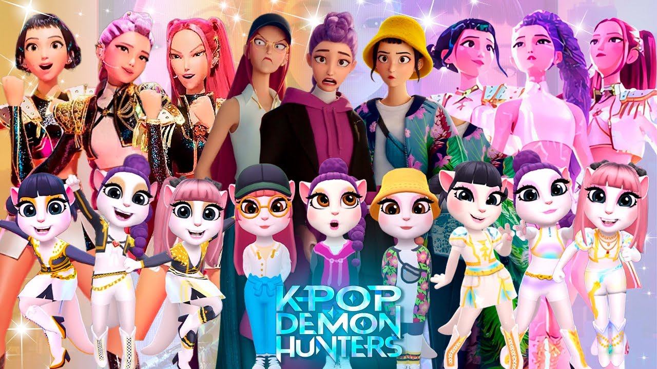 😈🎵 My Talking Angela 2 | K-POP DEMON HUNTERS | New Cosplay  Makeover🔥✨