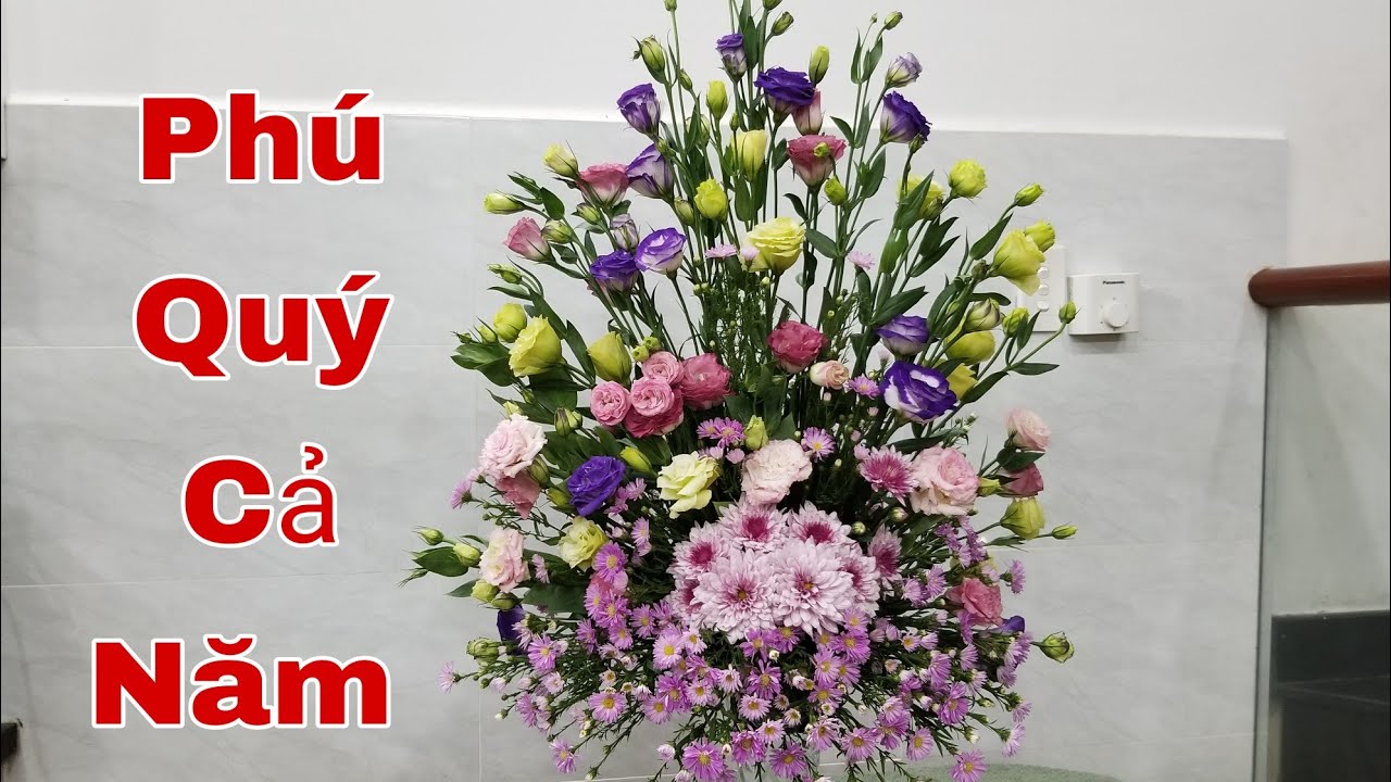 CẮM HOA CÁT TƯỜNG ĐÓN TẾT rước may mắn.