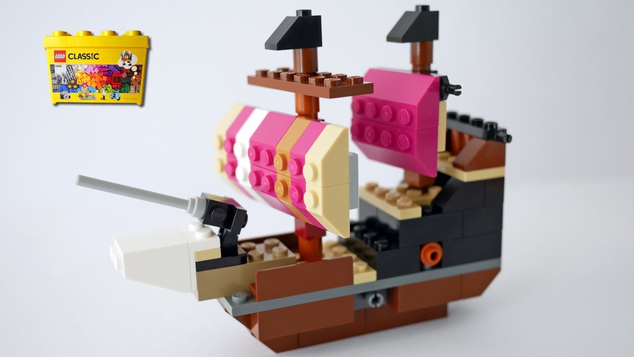 How to build a Pirate ship using LEGO Classic 10698 (Alternate build) レゴ、海賊船の作り方、組み換えレシピ