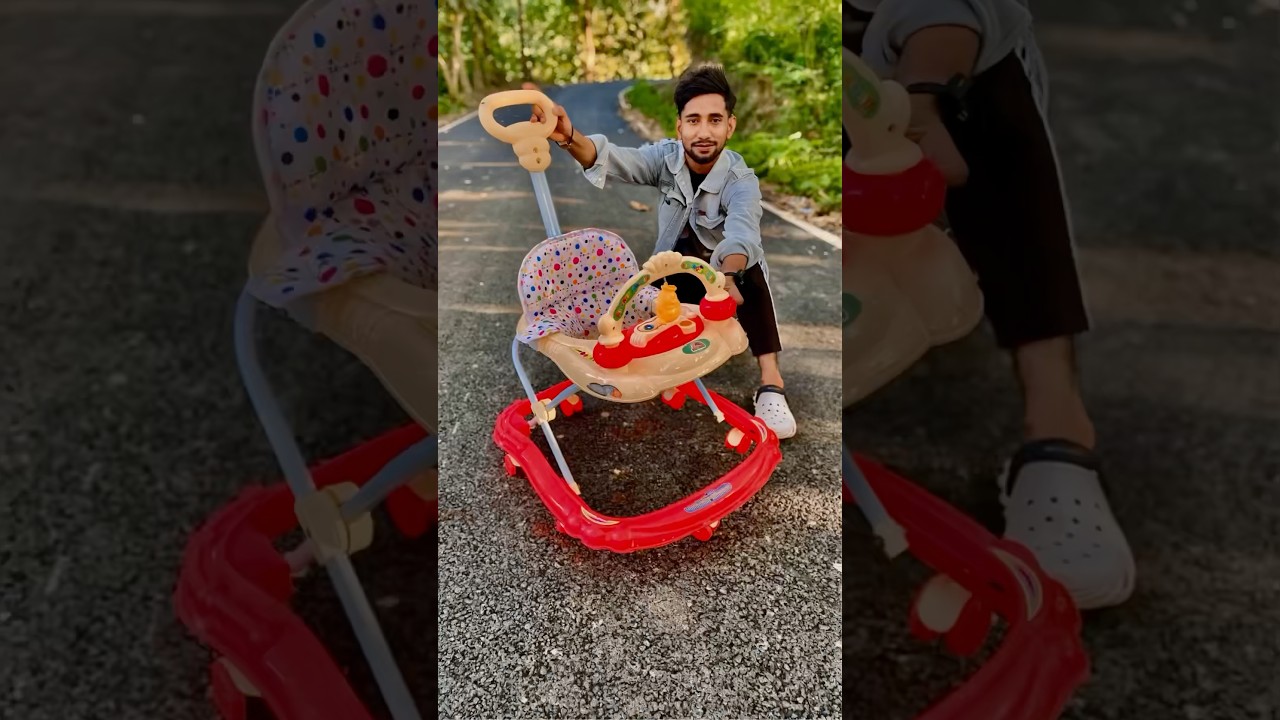 Baby Walker Set🔥, Height Adjustable Unboxing & Fitting