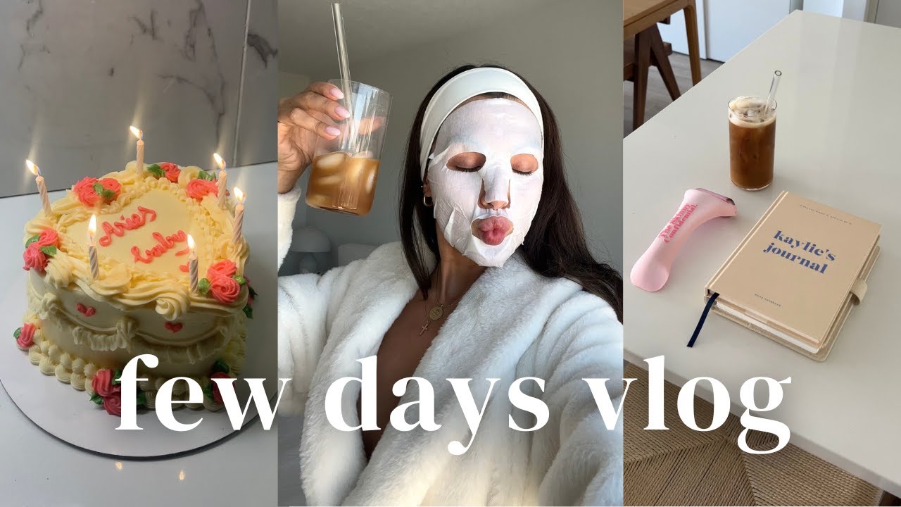 Видеоблог о нескольких днях | Неделя дней рождения, день заботы о себе, генеральная уборка и бег ...