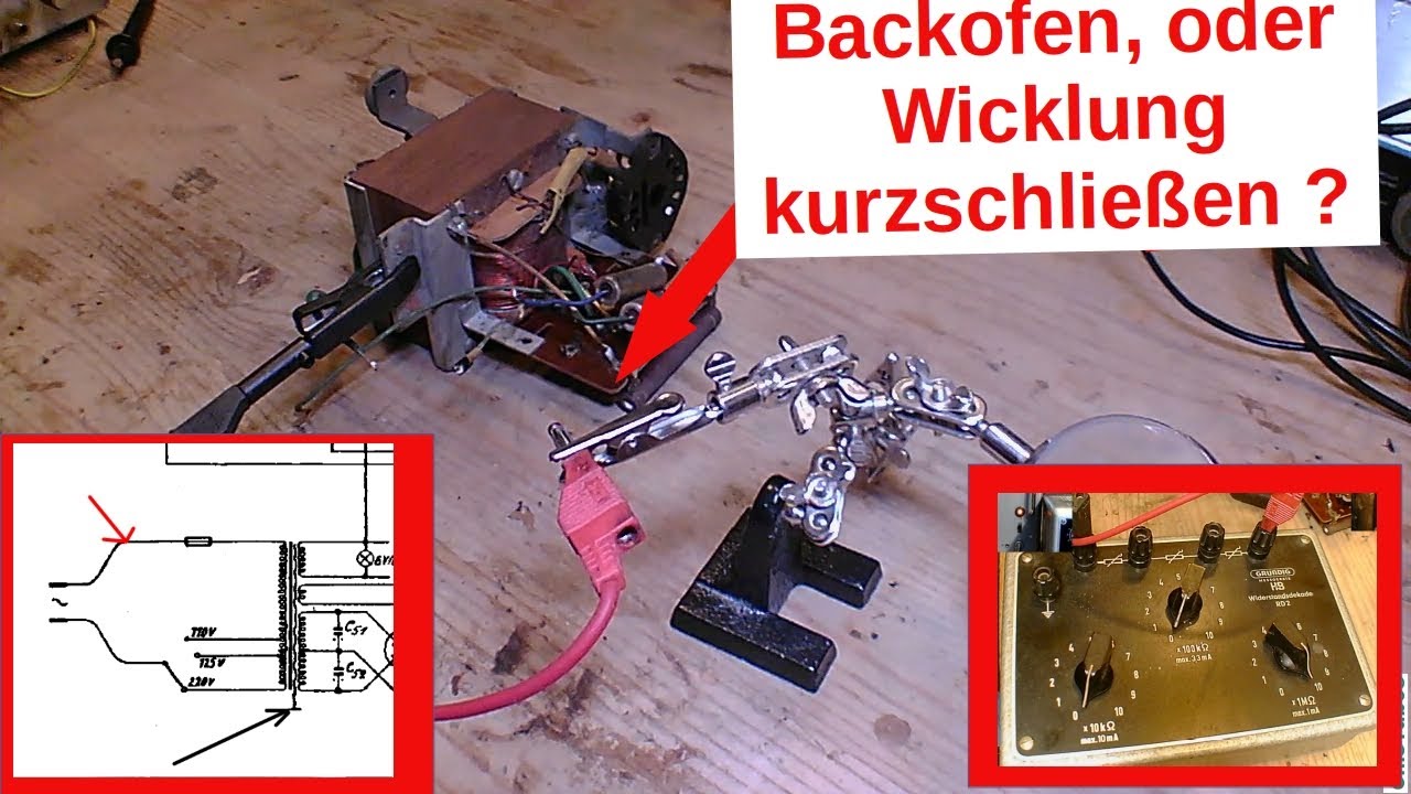 [119] Netztrafo Ausheizen / Isolationswiderstand / Holztisch