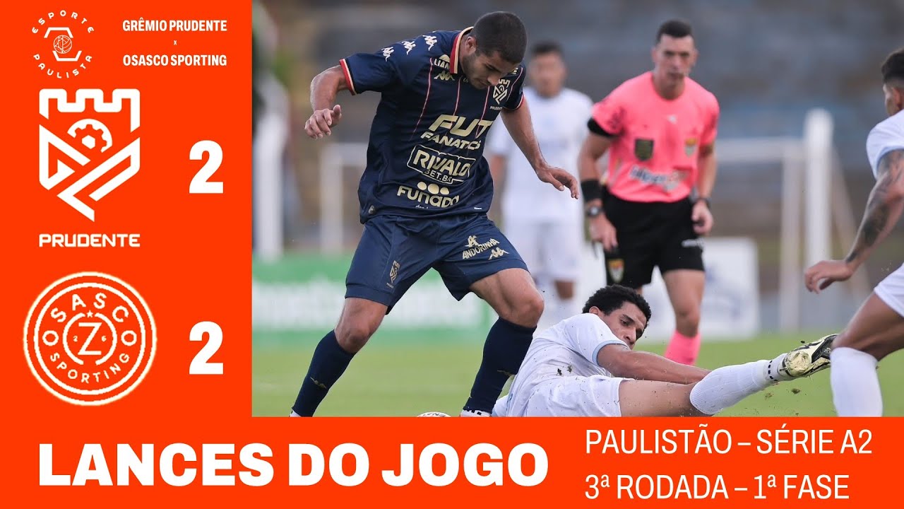 GOLS e LANCES - GRÊMIO PRUDENTE 2x2 OSASCO SPORTING - PAULISTÃO A3 | 2026 - 3ª RODADA (imagens: FPF)