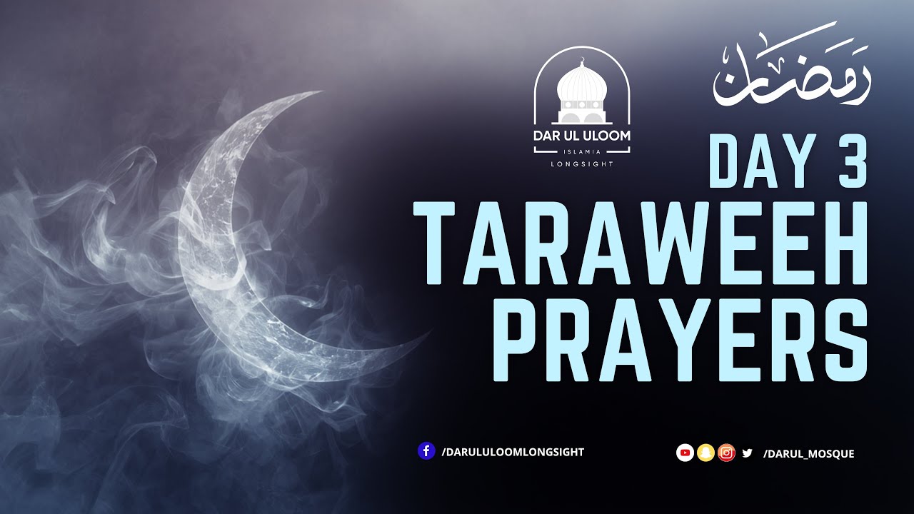DAR UL ULOOM 🔴 LIVE Taraweeh - 3rd of Ramadhan 2026 | 1447 AH