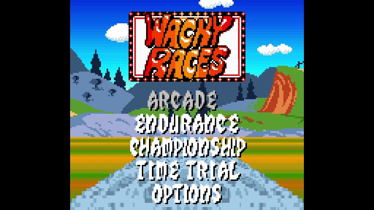 Wacky Races. [GBC - Velez & Dubail, Infogrames]. (2000). Full Penelope Pitstop Championship Play.