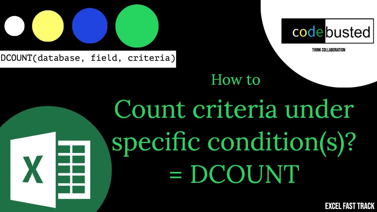 Super powerful DCOUNT Formula in Excel || Basic to Advance Microsoft Excel