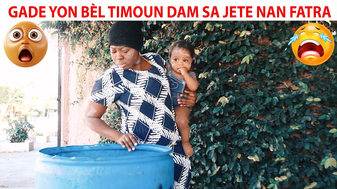 Gade yon Bèl Timoun Dam sa Jete nan Fatra 😭😭😭