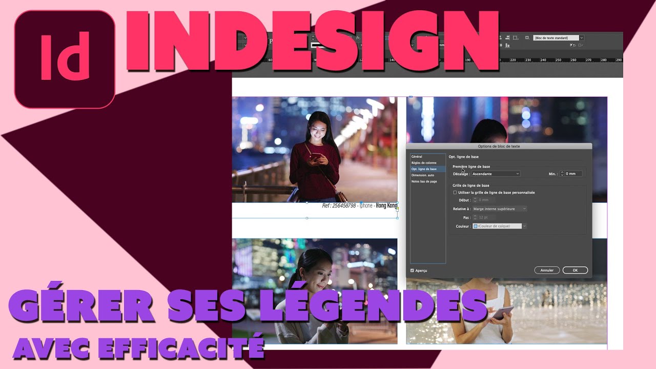 Indesign - Astuces - Gérer ses légendes