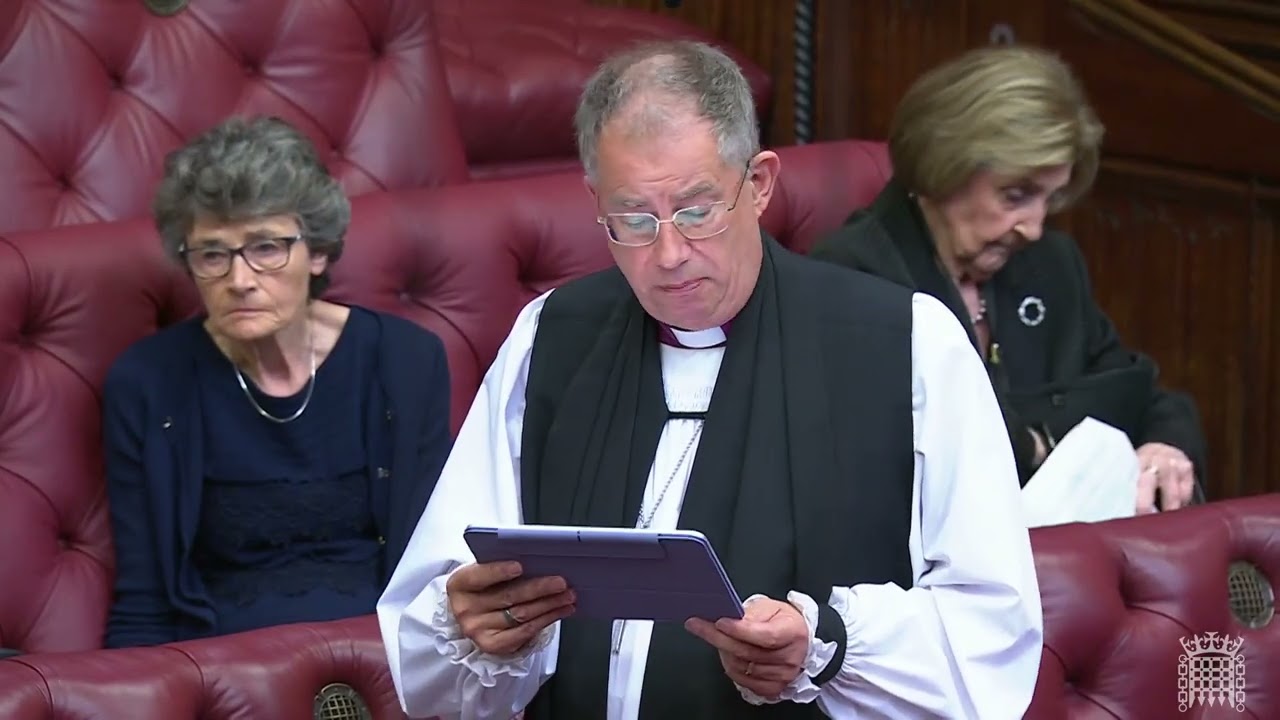 Bishop Steven gives an amendment to the Children's Wellbeing and Schools Bill at the House of Lords