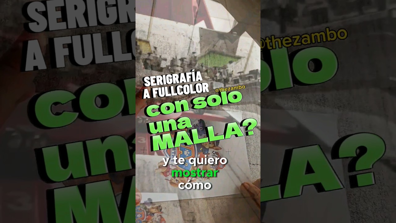Serigrafia a FULL color con solo UNA malla‼️ #transfer #serigrafia #digitalprint