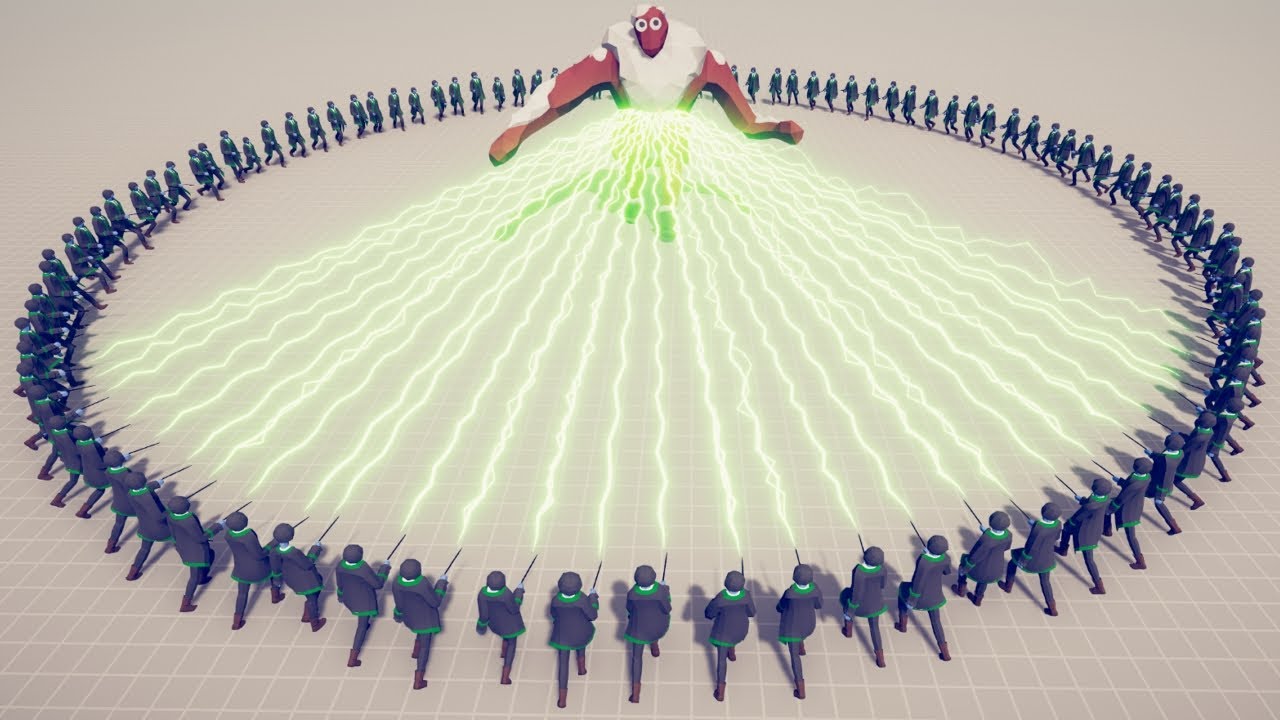 100 Death Spell Circle vs ALL UNITS in TABS Mod Totally Accurate Battle Simulator