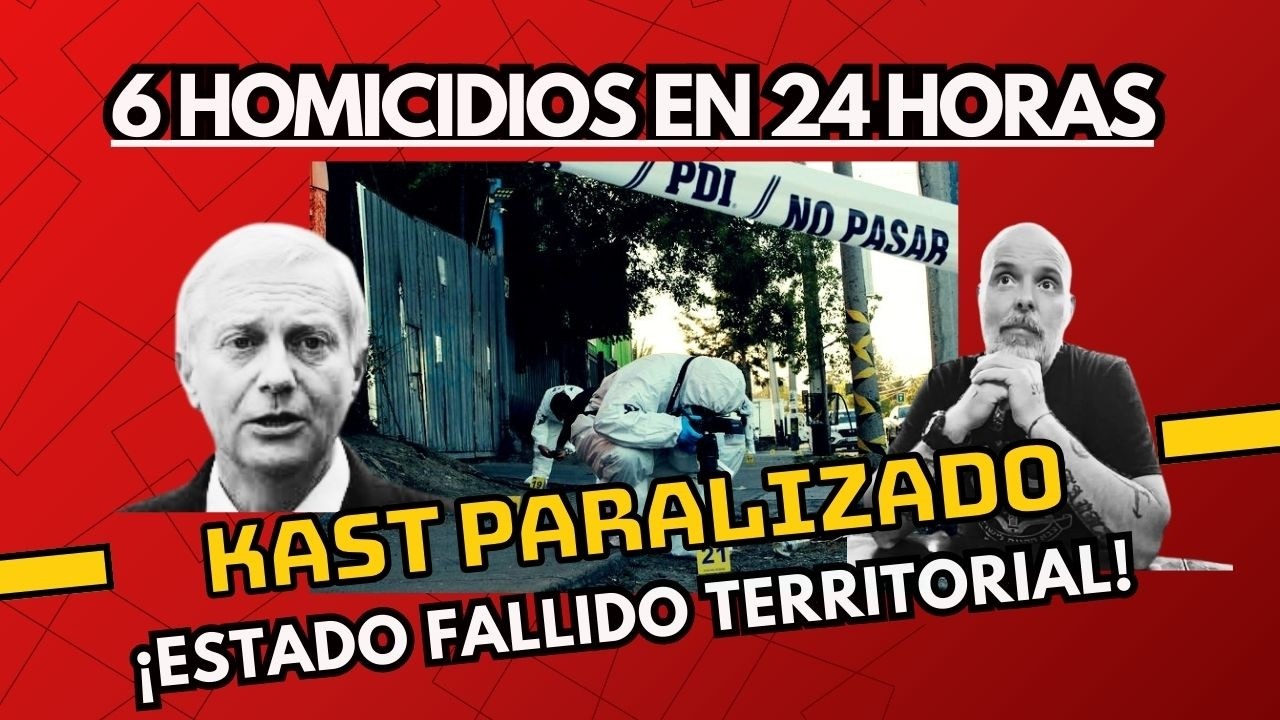 🚨🇨🇱Chile: 6 Homicidios En 24 Horas Y Kast Paralizado Dentro De La Moneda