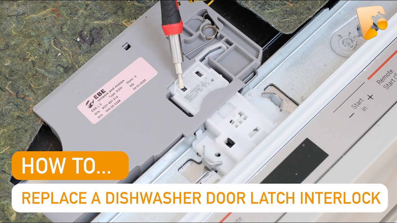 Dishwasher not starting? How to Replace a Bosch Dishwasher Door Latch Interlock