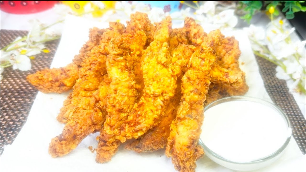 Chicken tenders recipe😋// ችክን ተንደር አሰራር
