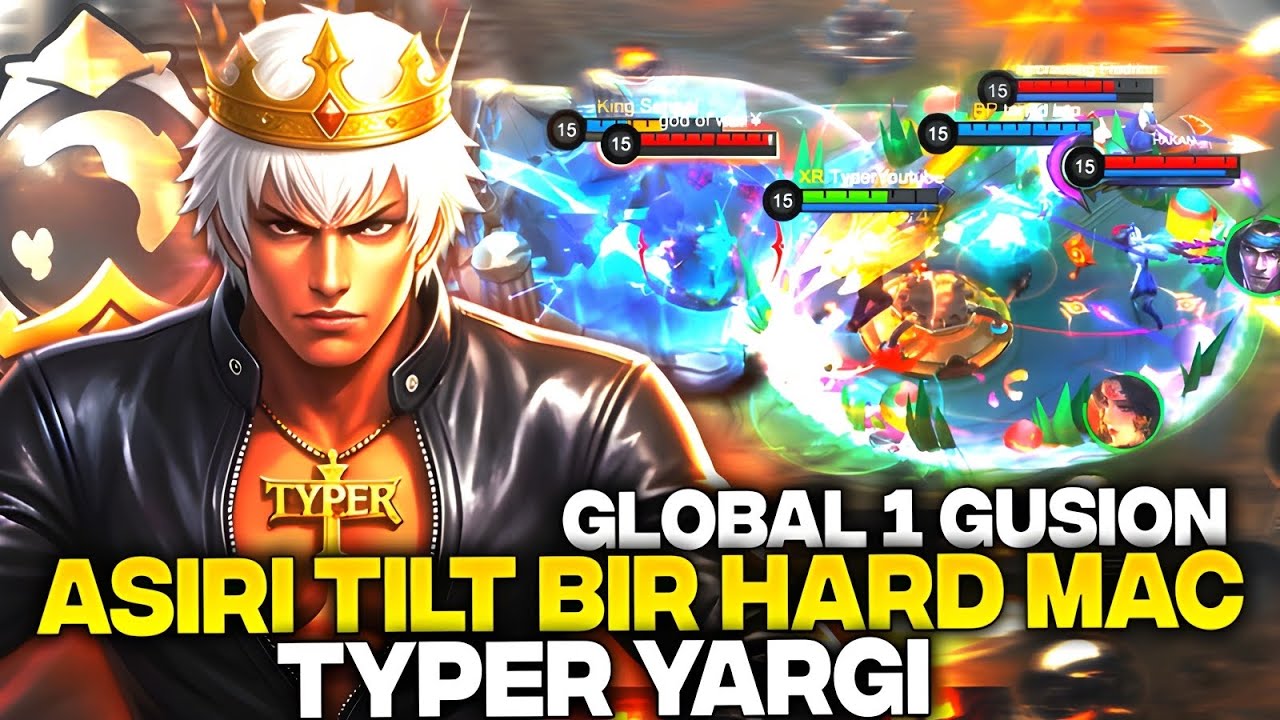 GLOBAL 1 GUSION AŞIRI TİLT BİR HARD MAÇ TYPER YARGI!