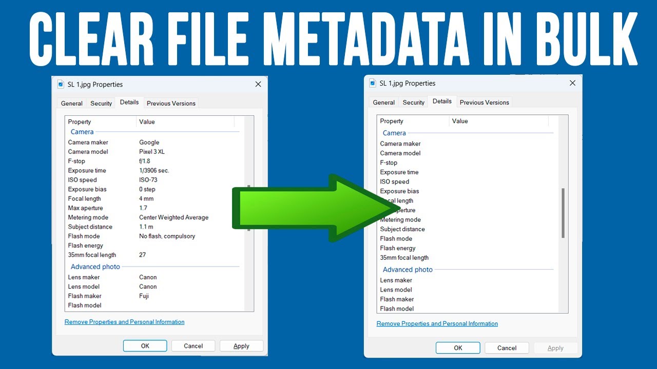 How to Remove Metadata Information from Multiple Files at the Same Time