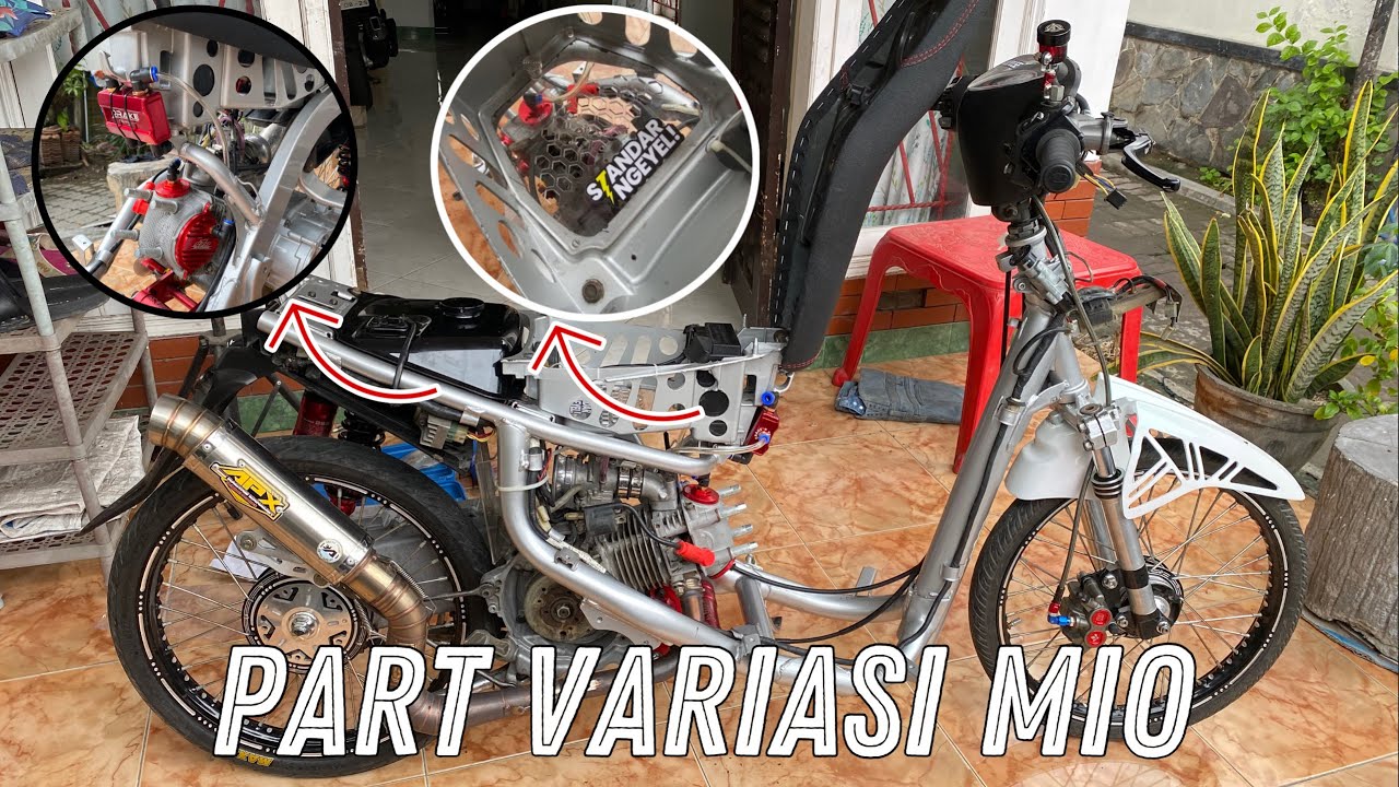 Lanjut pasang tabung hawa dan mika bagasi di mio sporty