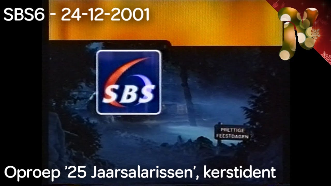 SBS6 - Kandidatenoproep '25 Jaarsalarissen' en kerstident (24-12-2001)