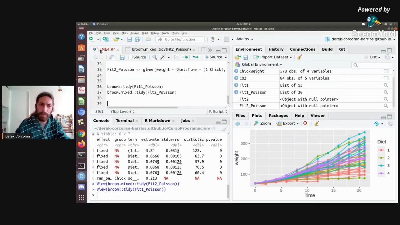 Modelos lineales mixtos - variables aleatorias