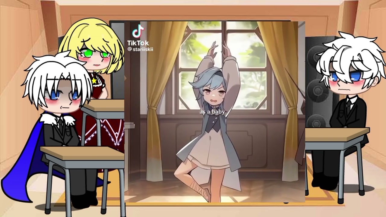 past baby princess through the status window react to servían as Eula  //corto// parte 1/??//