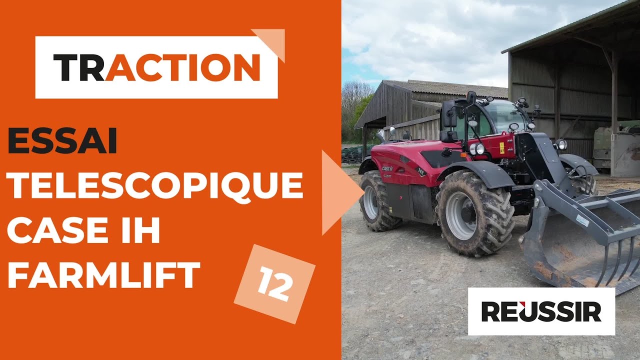 Essai du chargeur télescopique Case IH Farmlift - Traction #12