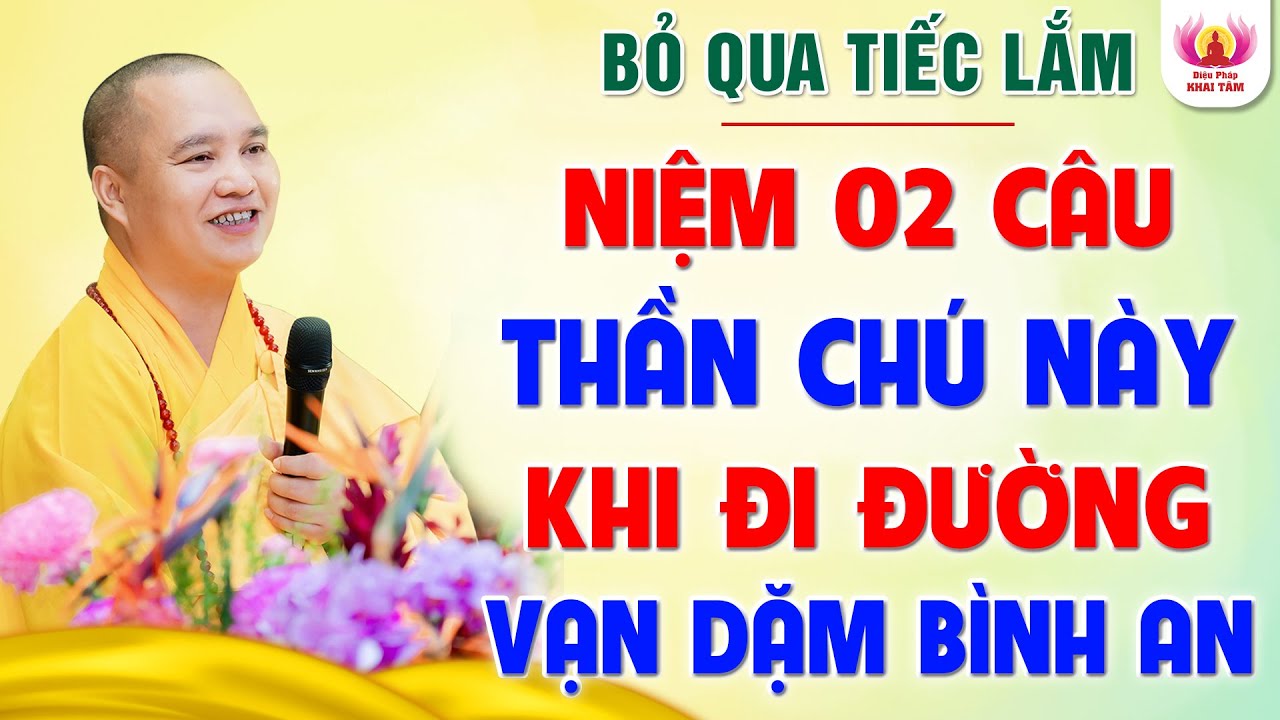 (RẤT LINH NGHIỆM) Niệm 2 câu THẦN CHÚ này khi đi đường - Vạn Dặm Bình An │Thầy Thích Đạo Thịnh