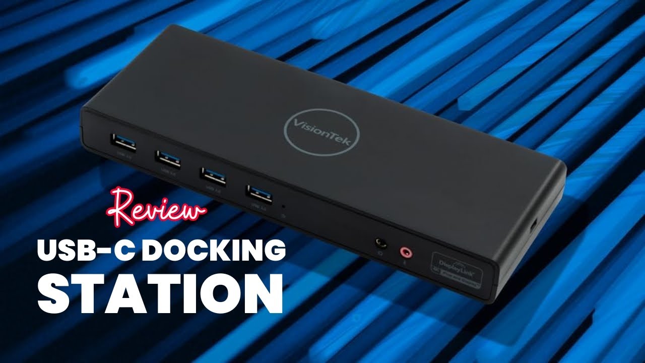 VisionTek VT4000 Universal USB C Docking Station: Dual HDMI & DP for Windows, Mac & ChromeOS!