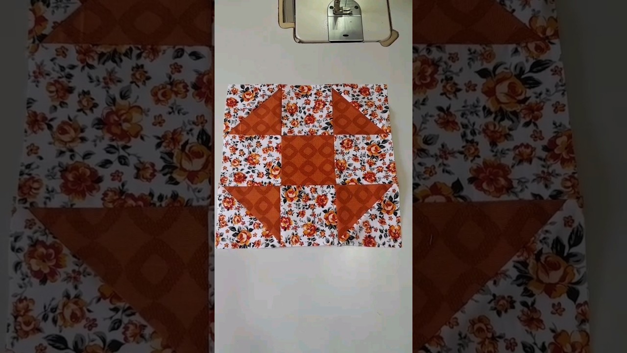Bloco com #retalhos Patchwork super f&aacute;cil.