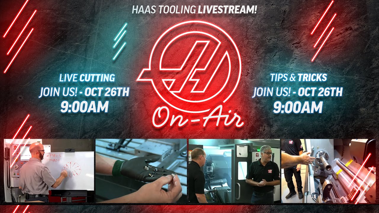 Haas Tooling Live - Cutting Demos & Milling Insert Selection with John Nelson