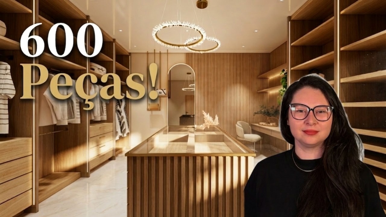 Como couberam 600 peças? Tour pelo Closet Gigante! ✨