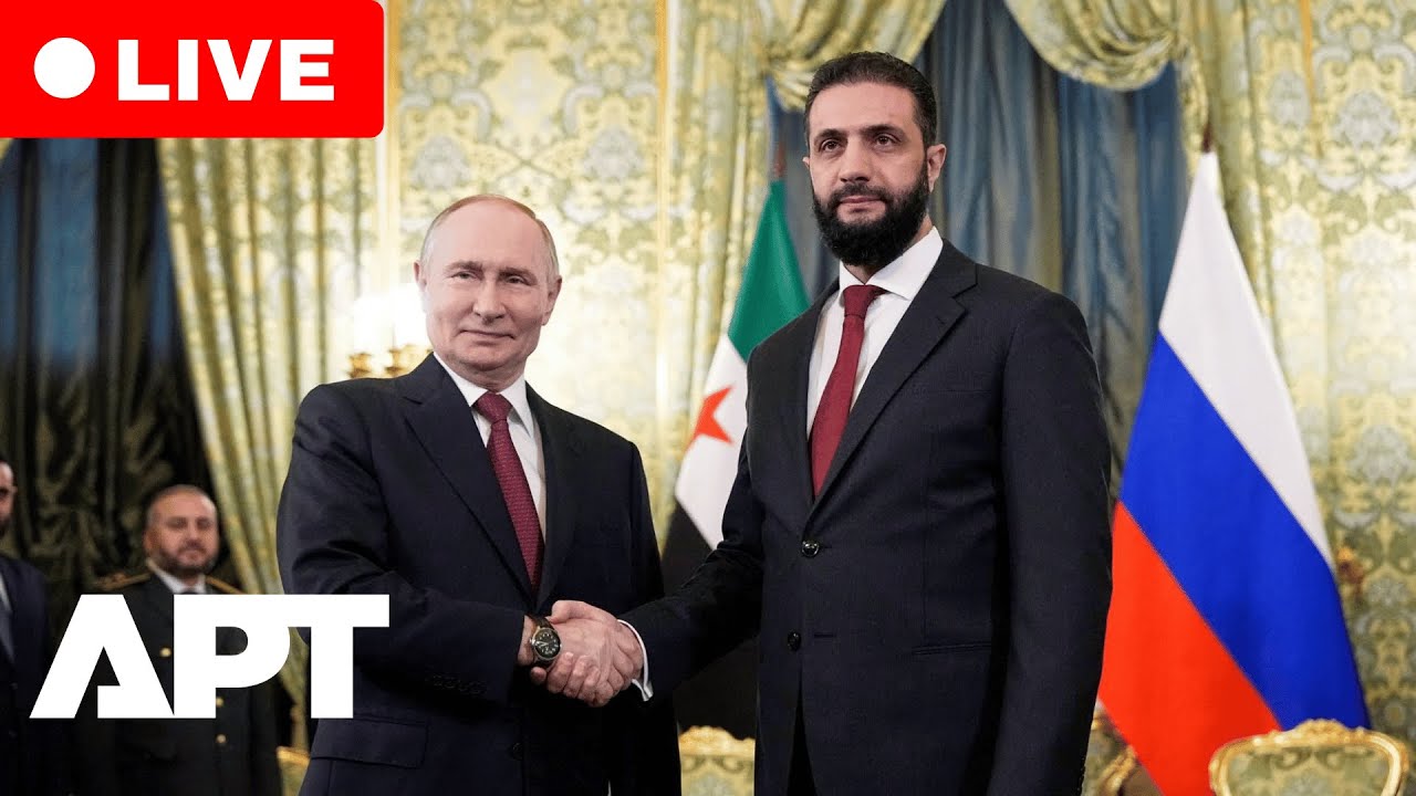 LIVE: Putin Hosts Syrian President Ahmed al-Sharaa in Moscow | Russia-Syria Talks | APT
