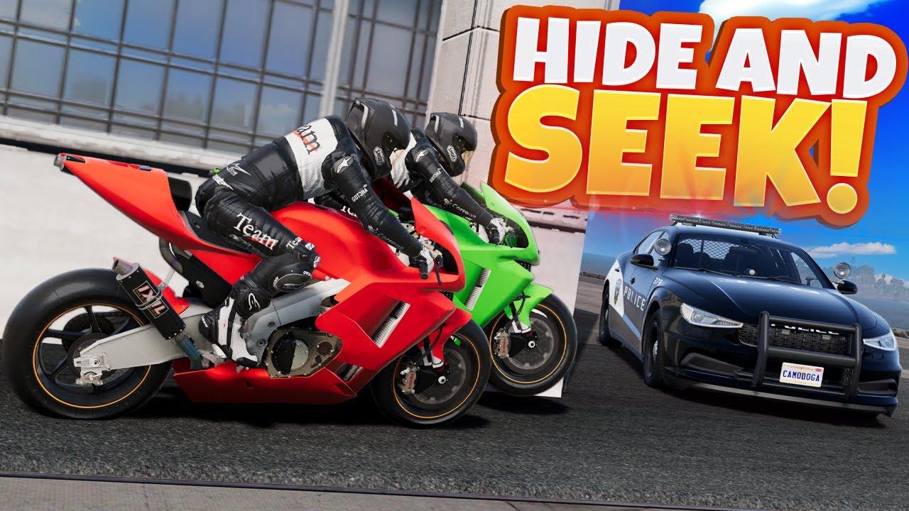 Motorcycle HIDE & SEEK Gets Absolutely Chaotic in BeamNG Drive Mods!