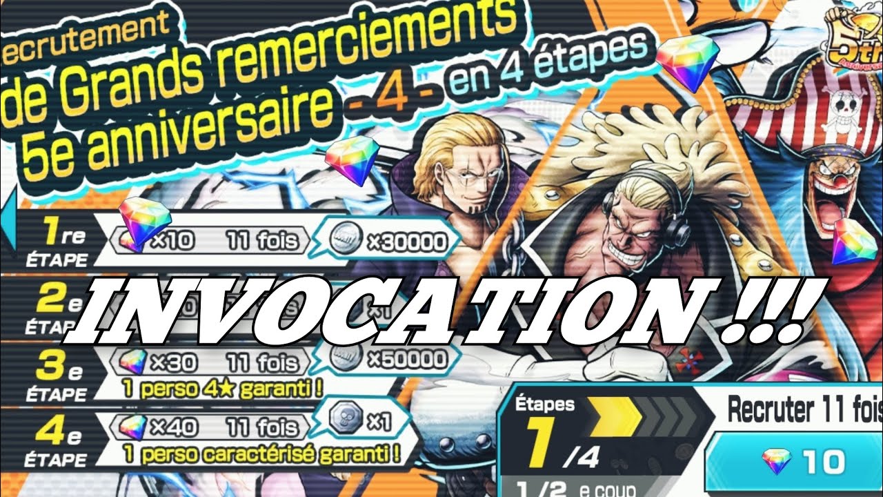 INVOCATION SUR LE PORTAIL ÉQUIPAGE DE ROGER !!! | ONE PIECE BOUNTY RUSH