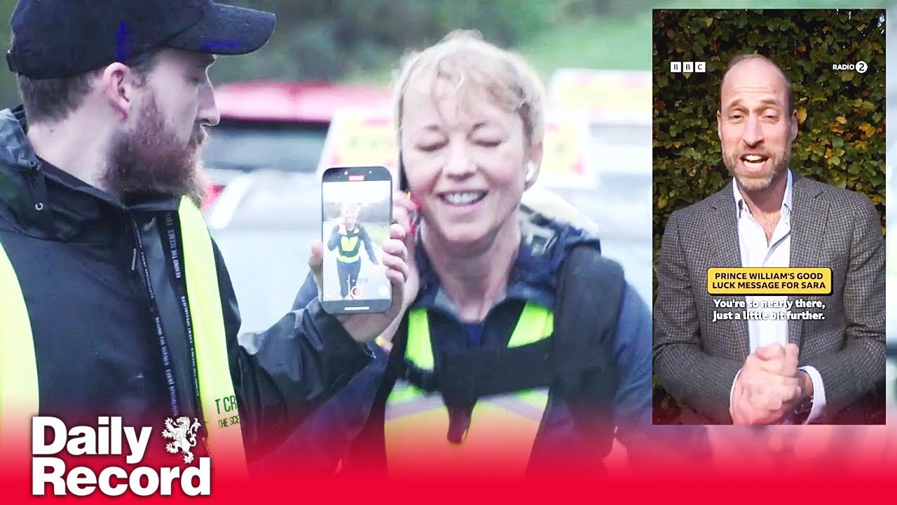 Children In Need: Sara Cox receives message from Prince William during Marathon Challenge