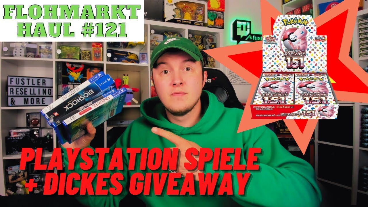 LIVE Flohmarkt Action mit XXL Community SPECIAL 💚 Gameboy Playstation PSP Nintendo Pokemon 151