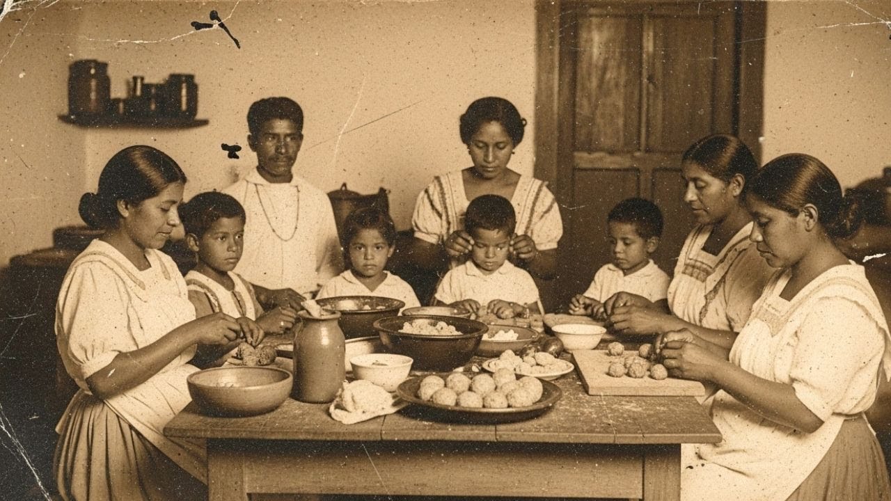 (1948, Michoacán) La Cocina de los Salgado — Usaban su propia carne en las albóndigas de la cena