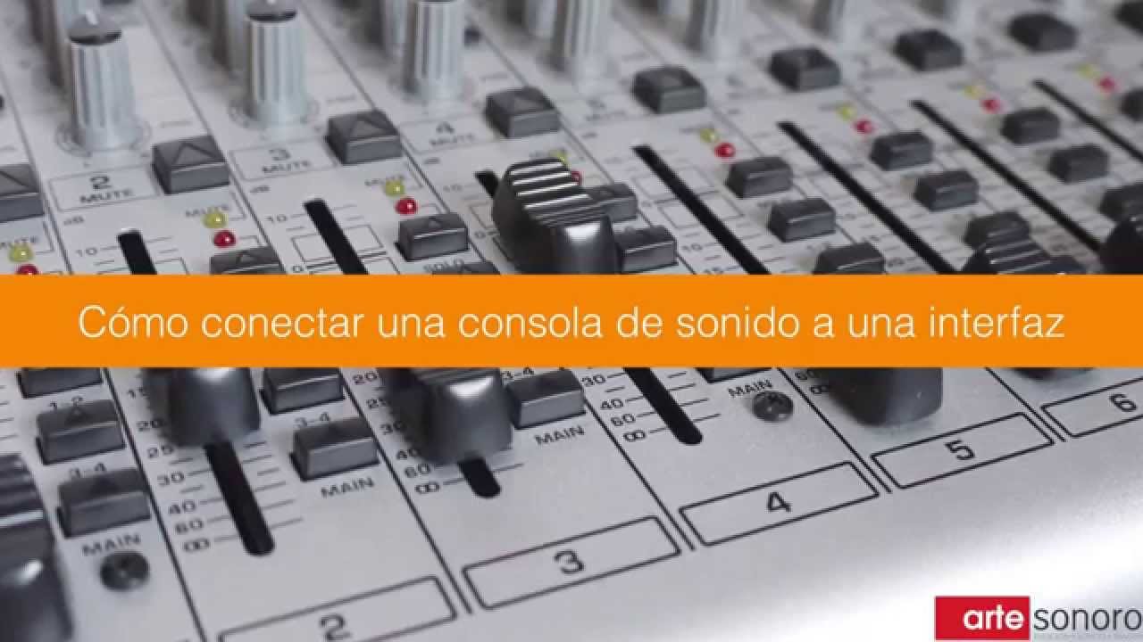 Cómo conectar una consola de sonido a una interfaz