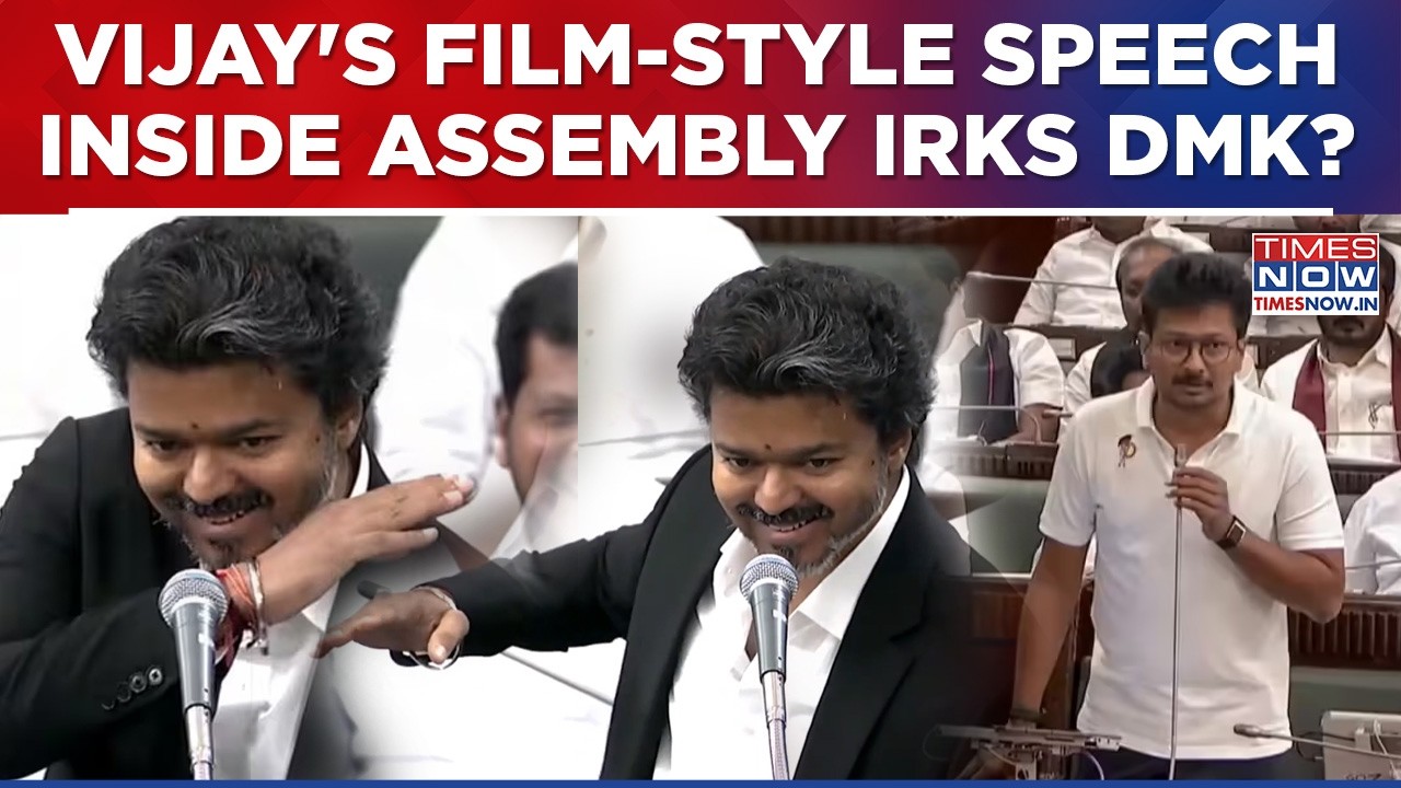 After Vijay's Cinematic Gesture Inside Tamil Nadu Assembly, Udhayanidhi Stalin Slams TVK Chief