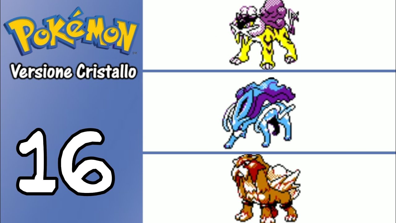 Catturo i Leggendari Suicune, Entei e Raikou. Pokémon Cristallo. Parte 16