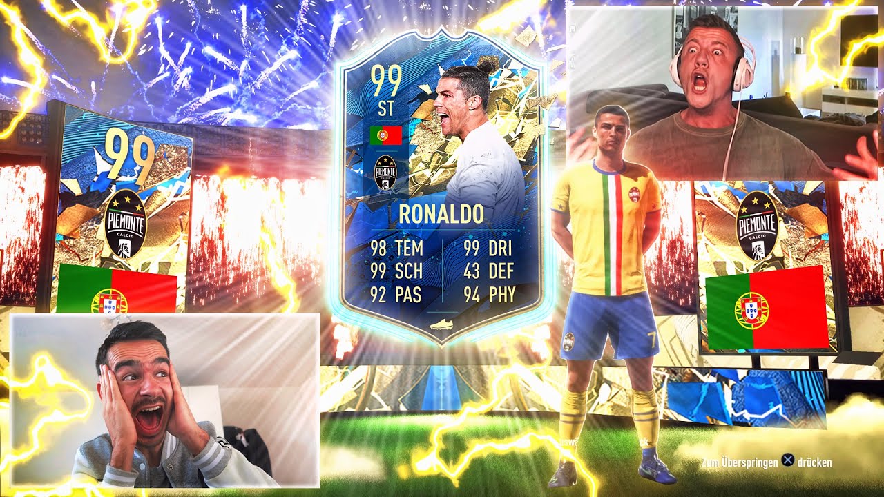 OMGGG!!! 99 CRISTIANO RONALDO TOTS in FUT Champions Rewards 😱🔥
