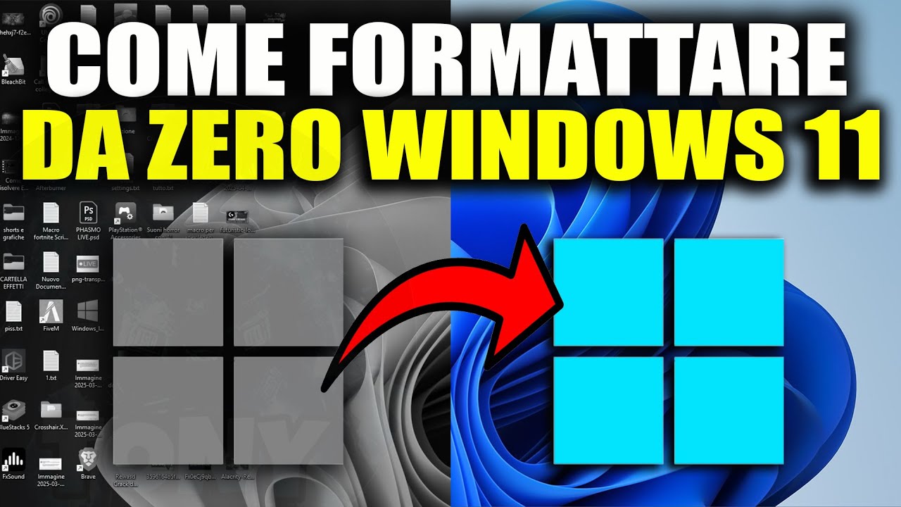 COME FORMATTARE COMPLETAMENTE WINDOWS 11 SUL TUO COMPUTER - GUIDA COMPLETA #tutorial #windows11