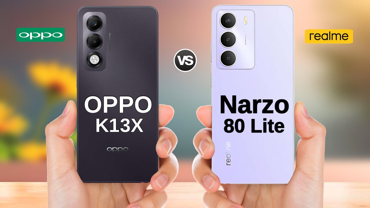 OPPO K13X 5G vs Realme Narzo 80 Lite 5G || full Comparison