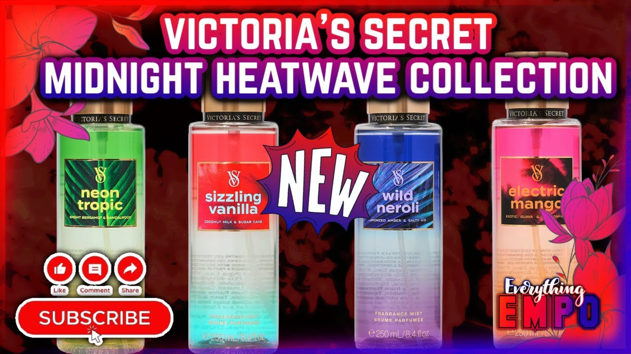 NEW MIDNIGHT HEATWAVE FRAGRANCE MIST COLLECTION VICTORIA'S SECRET || Everything Empo